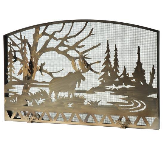 61"W X 38"H Moose Creek Fireplace Screen