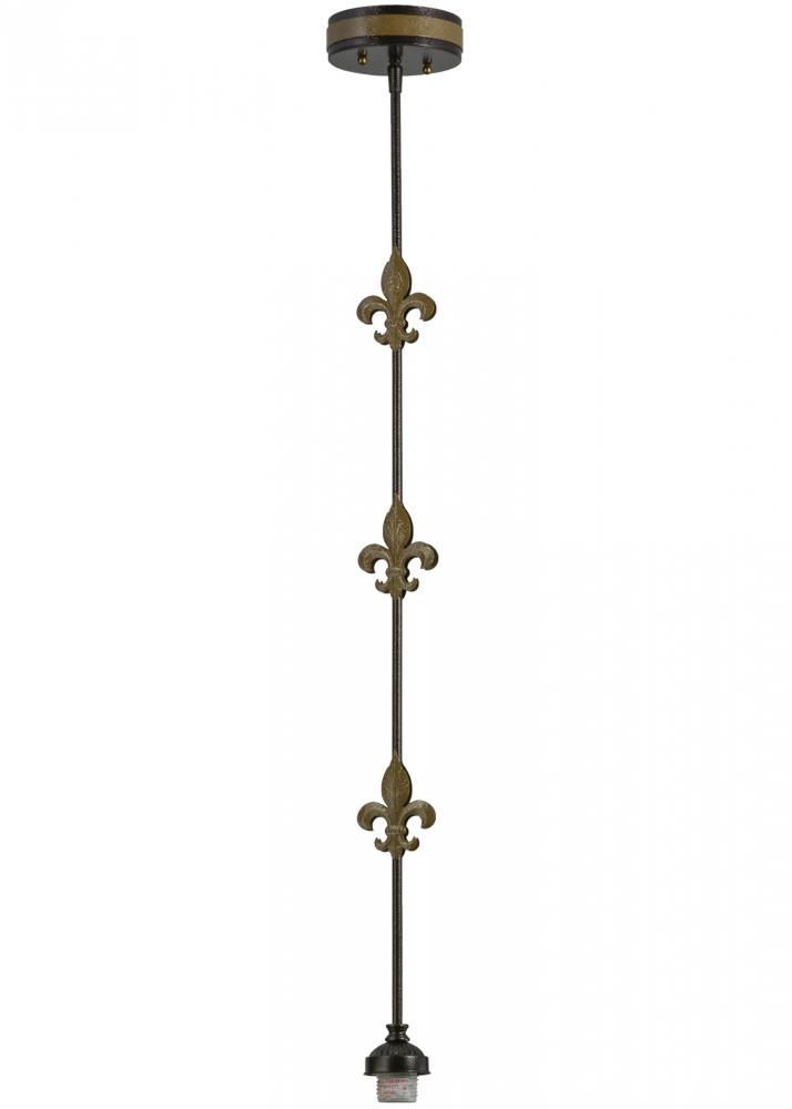 5"W Fleur-de-lis Pendant Hardware