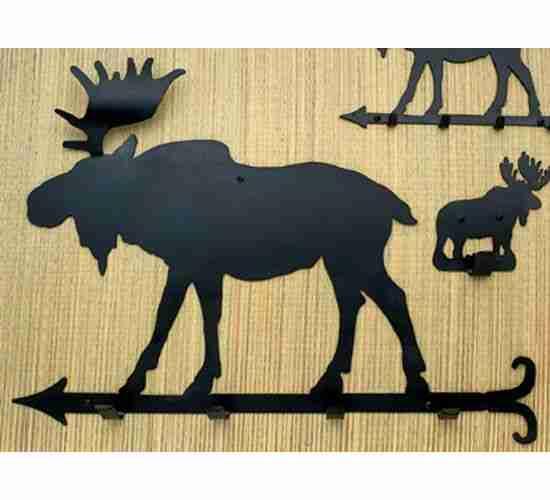 24"L Moose Coat Rack