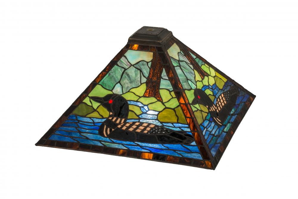 17" Square Loon Shade