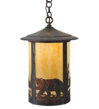 Meyda Blue 117454 - 12" Wide Fulton Bear Creek Pendant.