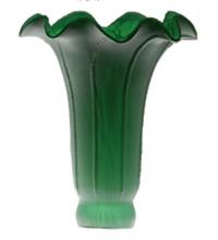 Meyda Blue 13246 - 3"W X 5"H GREEN POND LILY SHADE