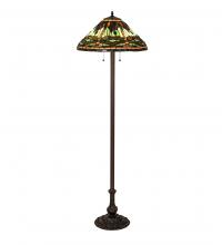 Meyda Blue 242786 - 60" High Tiffany Dragonfly Floor Lamp