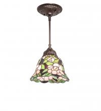 Meyda Blue 244861 - 8" Wide Begonia Mini Pendant