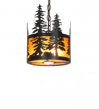 Meyda Blue 251324 - 10" Wide Tall Pines Pendant