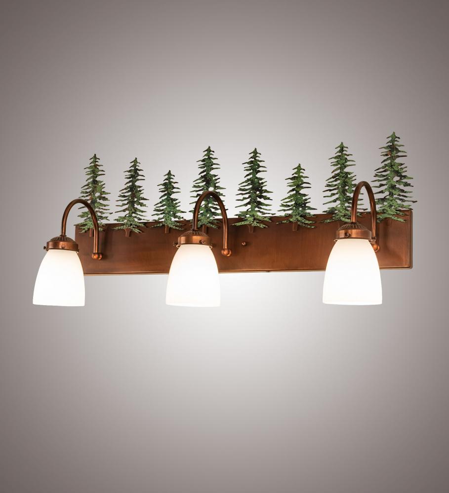 28" Wide Tall Pines 3 Light Vanity Light