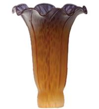 Meyda Tiffany 10168 - 3"W x 5"H Amber/Purple Lily Shade