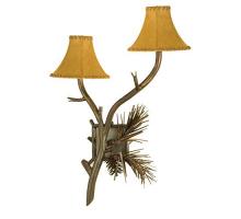 Meyda Tiffany 104458 - 15" Wide Lone Pine 2 LT Wall Sconce