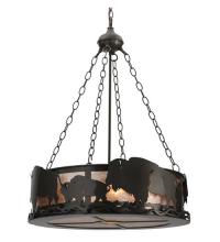 Meyda Tiffany 112938 - 24"W Buffalo Inverted Pendant