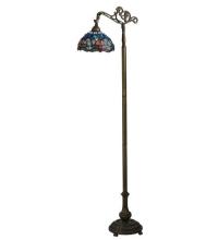 Meyda Tiffany 119648 - 60.5"H Tiffany Hanginghead Dragonfly Bridge Arm Floor Lamp