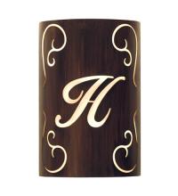 Meyda Tiffany 121550 - 10" Wide Personalized H Monogram Wall Sconce