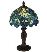 Meyda Tiffany 124812 - 14"H Nightfall Wisteria Mini Lamp