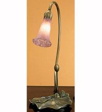 Meyda Tiffany 12615 - 16" High Lavender Pond Lily Mini Lamp