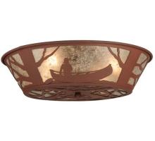 Meyda Tiffany 127250 - 22.5" Wide Canoe At Lake Flushmount