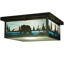 Meyda Tiffany 136988 - 16"Sq Bear Creek Flushmount