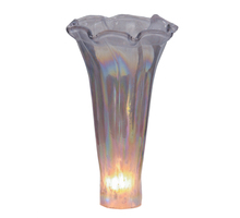 Meyda Tiffany 13822 - 3" Wide X 5" High Purple Iridescent Pond Lily Shade