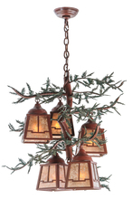 Meyda Tiffany 142072 - 28"W Pine Branch Valley View 5 LT Chandelier