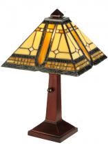 Meyda Tiffany 142879 - 16"H Sierra Prairie Mission Accent Lamp