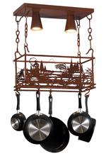 Meyda Tiffany 143744 - 24" Long Fly Fishing Creek Pot Rack