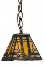 Meyda Tiffany 148556 - 5"Sq Sierra Prairie Mission Mini Pendant