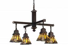 Meyda Tiffany 153607 - 25.5"W Sierra Prairie Mission 4 LT Chandelier