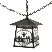 Meyda Tiffany 172002 - 16"Sq Personalized Old Forge Fitness Pendant