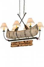 Meyda Tiffany 172241 - 36"L Personalized Canoe 6 LT Chandelier