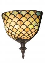 Meyda Tiffany 175197 - 8"W Tiffany Fishscale Wall Sconce