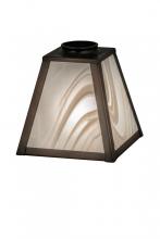 Meyda Tiffany 175417 - 6"Sq Metro White Baroque Shade