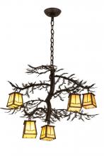 Meyda Tiffany 179146 - 29"W Pine Branch Valley View 5 LT Chandelier