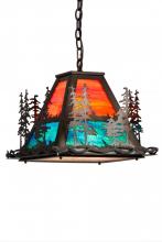 Meyda Tiffany 184426 - 16"Sq Tall Pines Left Pendant