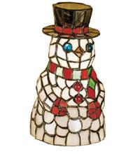 Meyda Tiffany 18461 - 8.5"H Snowman Accent Lamp