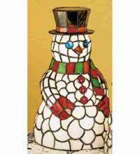 Meyda Tiffany 18471 - 14" High Snowman Accent Lamp