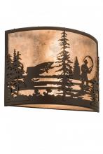 Meyda Tiffany 185798 - 16"W Fly Fishing Creek Wall Sconce