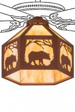 Meyda Tiffany 188258 - 13"W Lone Bear Fan Light