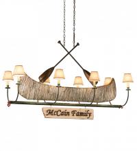 Meyda Tiffany 193898 - 57"L Personalized Canoe 8 LT Chandelier