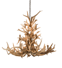 Meyda Tiffany 200451 - 65" Wide Antlers Elk 18 Light Chandelier