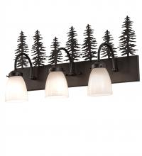 Meyda Tiffany 244169 - 24" Wide Tall Pines 3 Light Vanity Light