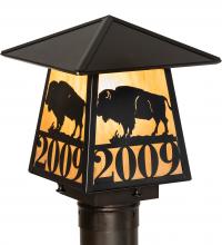 Meyda Tiffany 244369 - 8" Square Personalized Buffalo Post Mount