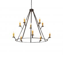 Meyda Tiffany 245091 - 54" Wide Anthracite 10 Light Chandelier