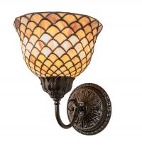 Meyda Tiffany 245428 - 8" Wide Tiffany Fishscale Wall Sconce