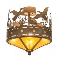 Meyda Tiffany 246225 - 16" Wide Ducks in Flight Flushmount