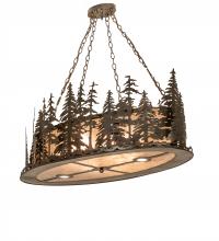 Meyda Tiffany 246791 - 48" Long Tall Pines Oblong Inverted Pendant