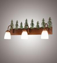 Meyda Tiffany 247392 - 28" Wide Tall Pines 3 Light Vanity Light