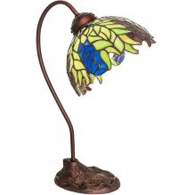 Meyda Tiffany 247919 - 18" High Tiffany Honey Locust Desk Lamp