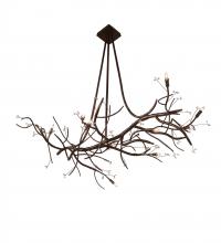 Meyda Tiffany 248710 - 60" Long Winter Solstice 11 Light Oblong Chandelier