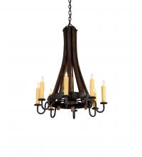 Meyda Tiffany 248830 - 24" Wide Barrel Stave Madera 8 Light Chandelier