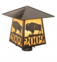 Meyda Tiffany 250013 - 12" Square Personalized Buffalo Post Mount