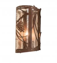 Meyda Tiffany 250106 - 8" Wide Whispering Pines Left Wall Sconce