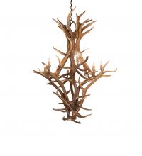 Meyda Tiffany 251158 - 42" Wide Antlers Elk & Mule Deer 8 Light Chandelier